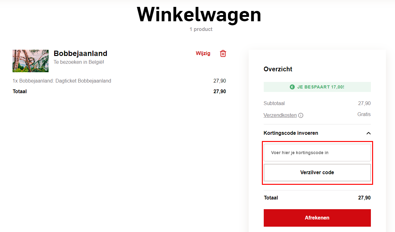 AD Webwinkel kortingscode gebruiken