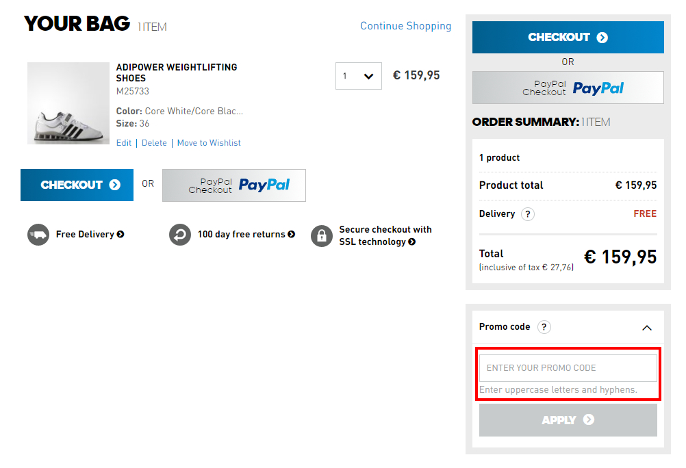 adidas kortingscode