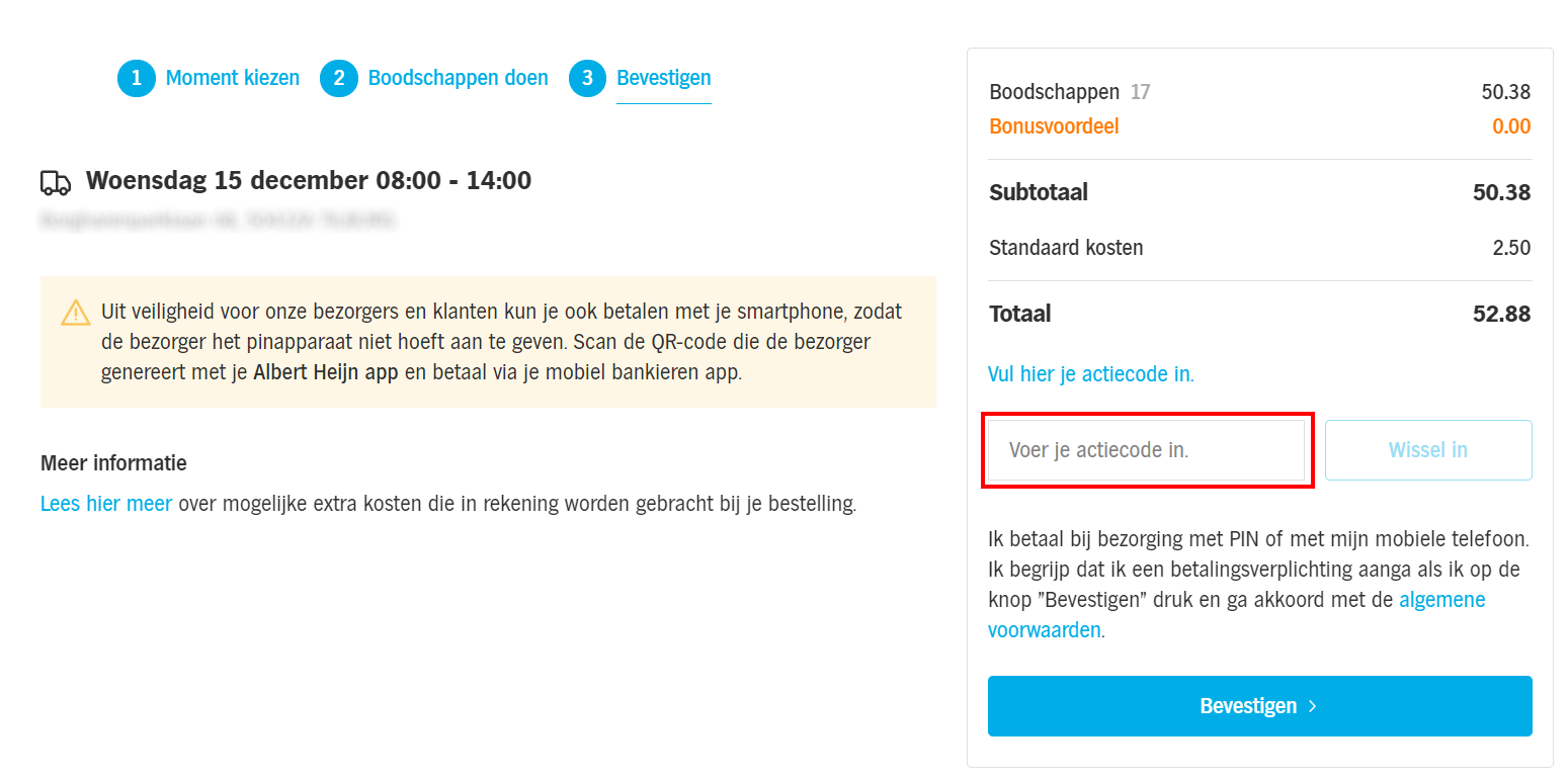 Albert Heijn kortingscode gebruiken