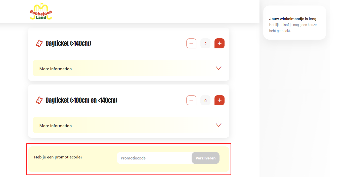 Bobbejaanland kortingscode gebruiken