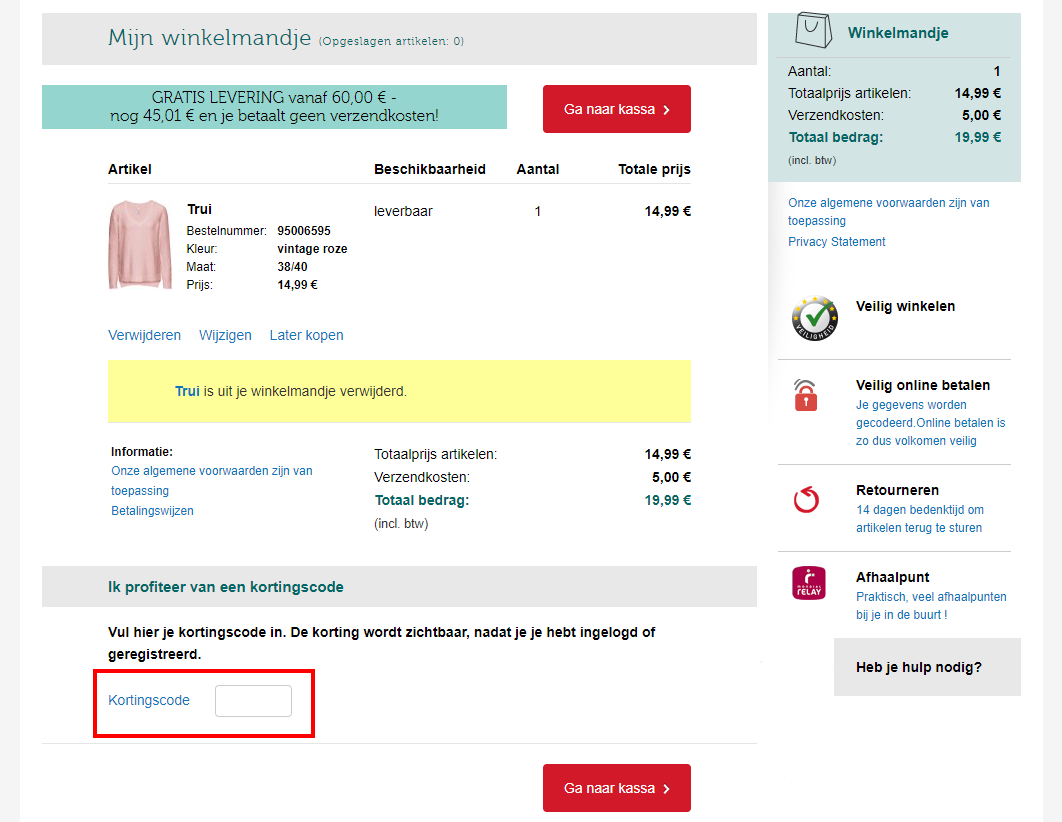 Zuidoost scherp conversie 20% Bonprix kortingscode (België) - korting in januari 2022