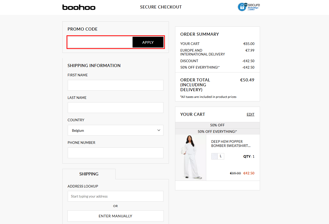 Boohoo kortingscode gebruiken