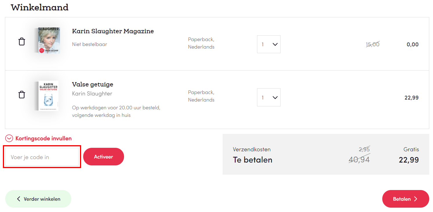 BookSpot kortingscode gebruiken