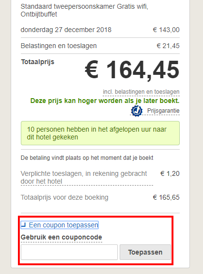 Hotels.com kortingscode gebruiken