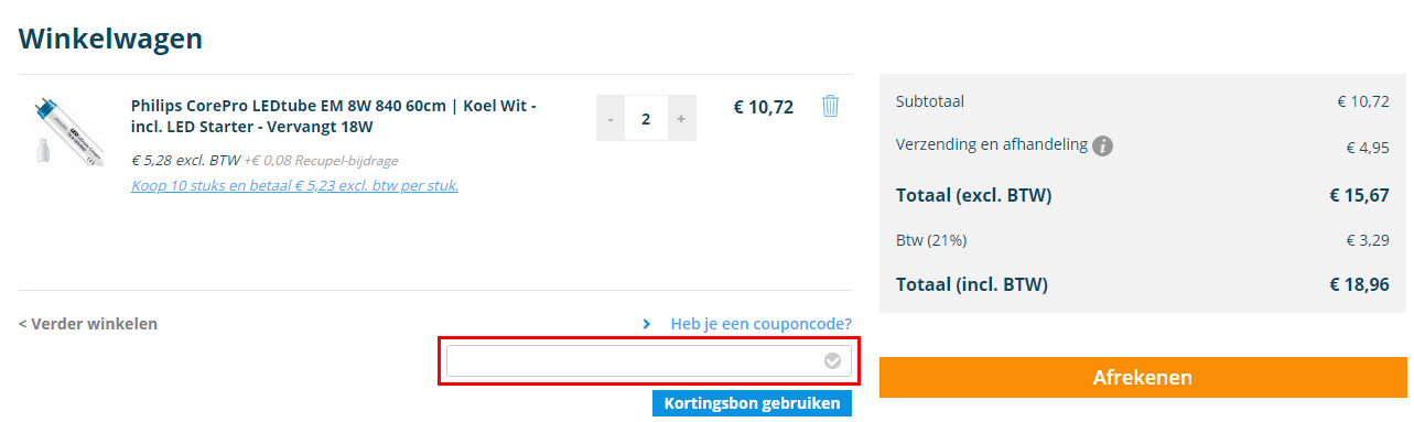 Lampdirect kortingscode gebruiken
