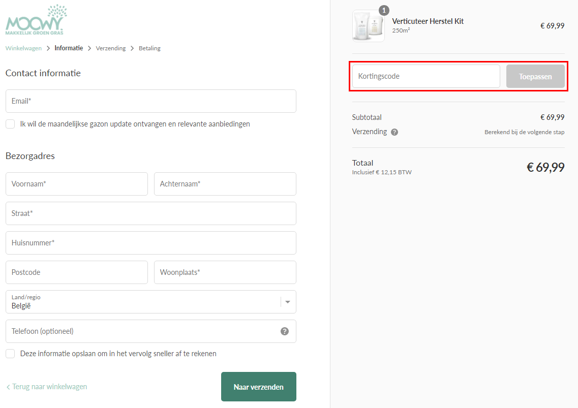 Moowy kortingscode gebruiken