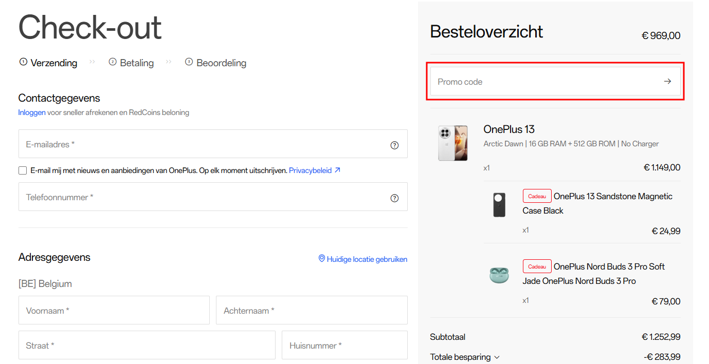 OnePlus kortingscode gebruiken
