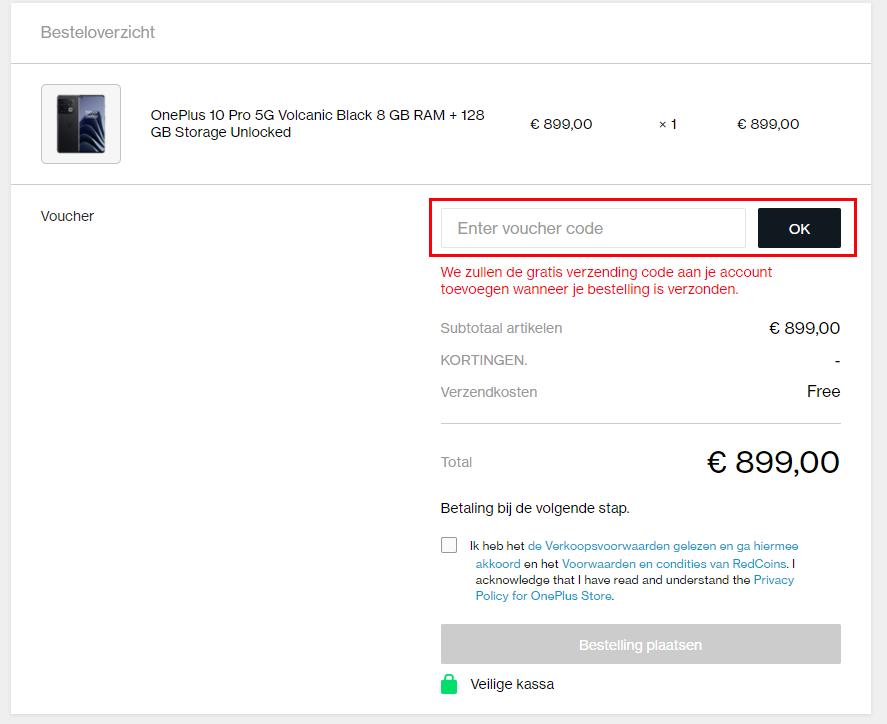 OnePlus kortingscode gebruiken