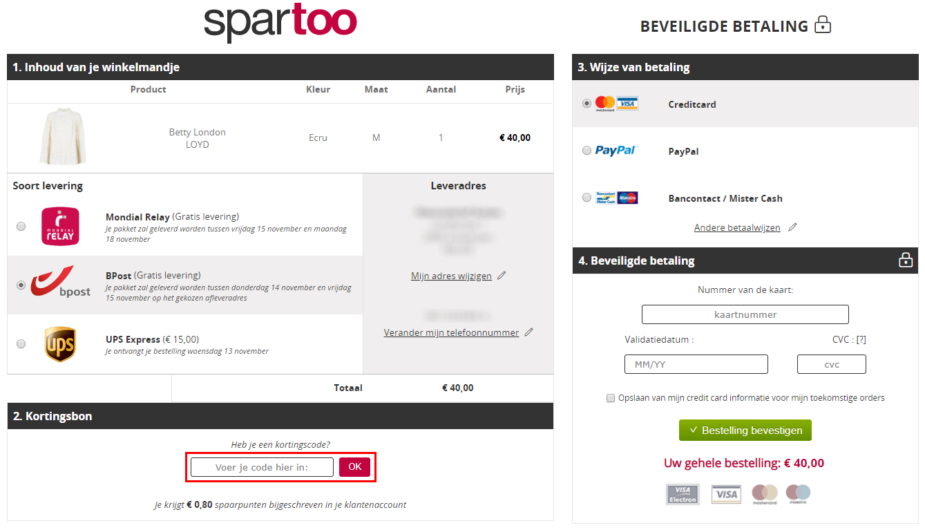 €10 Spartoo kortingscode in februari 2022