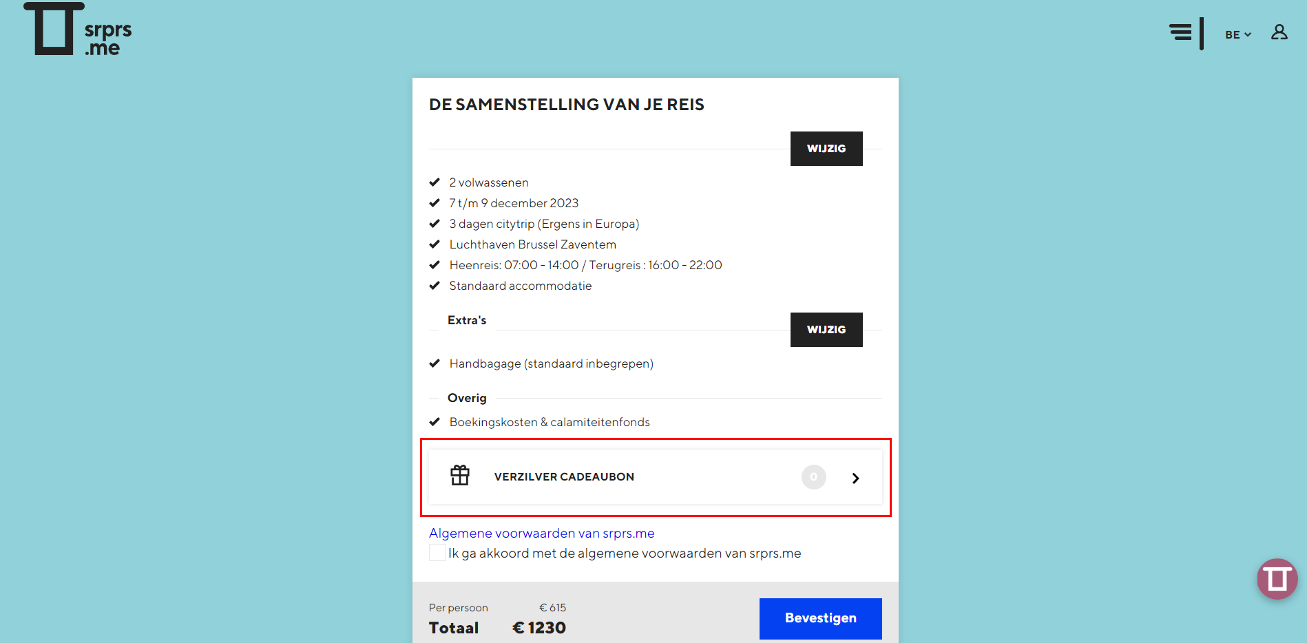 Srprs.me kortingscode gebruiken