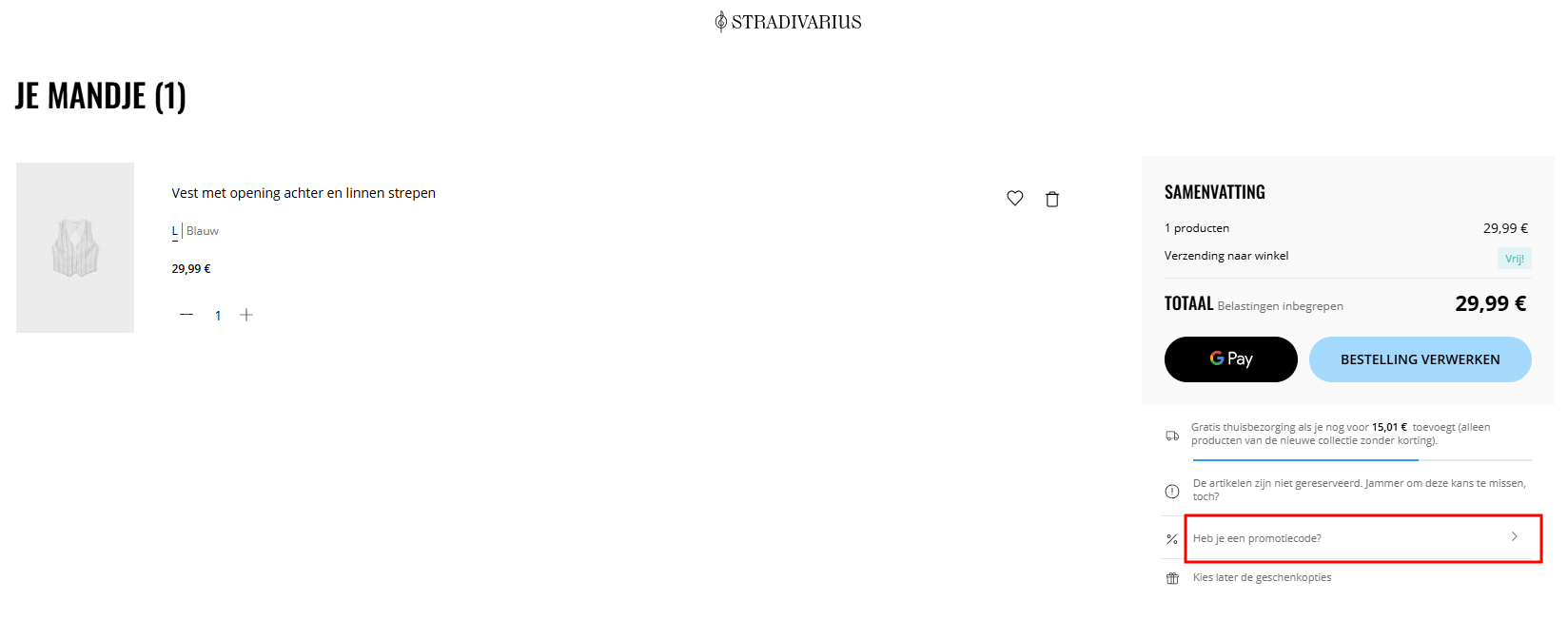 Stradivarius kortingscode gebruiken