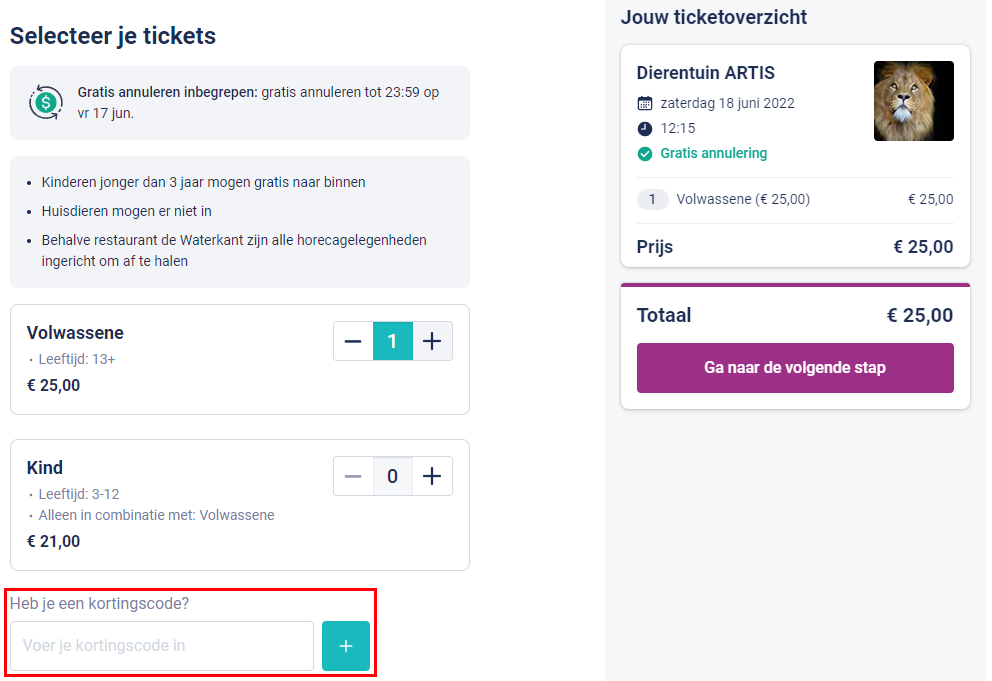 Tiqets kortingscode gebruiken