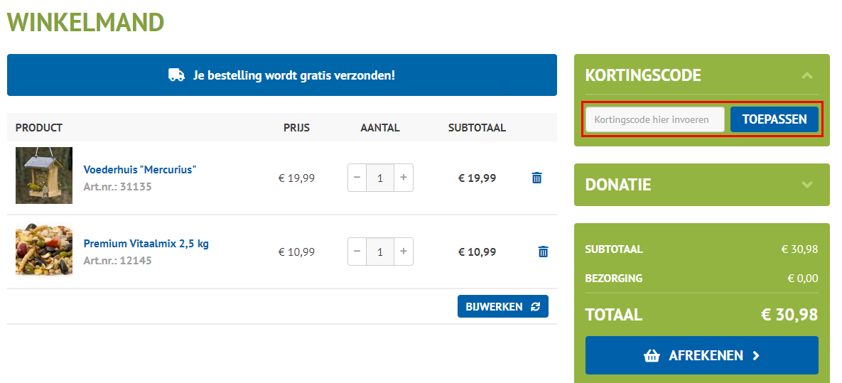 Vivara kortingscode gebruiken