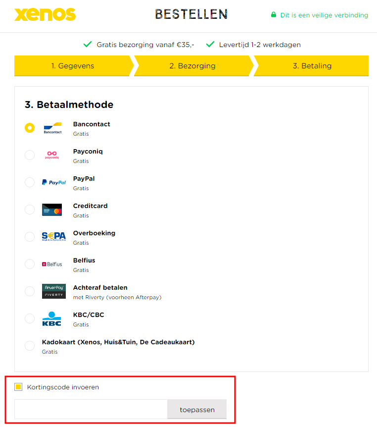 Xenos kortingscode gebruiken