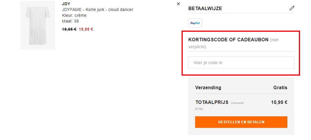 Zalando kortingscode gebruiken